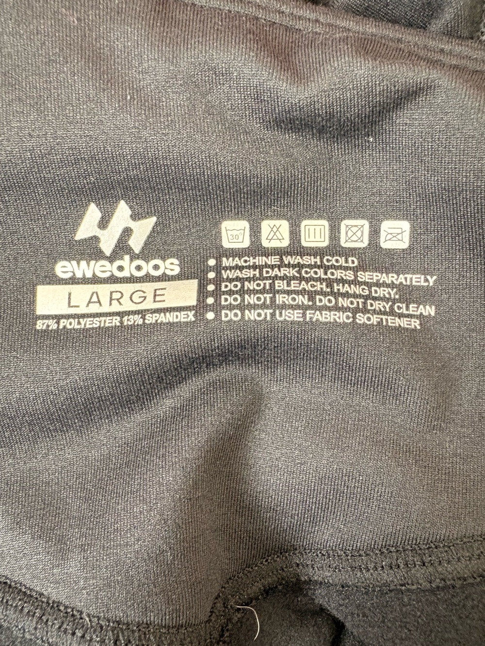 Ewedoos High Rise Flare Wide Leg Pull On Active Leggings in Black - Picture 6 of 7